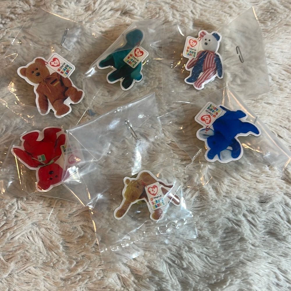 Beanie baby collector pins